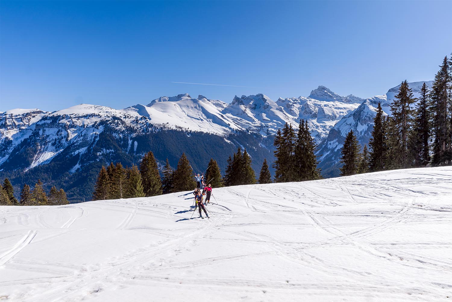 ski de randonnée au reposoir, haute-savoie