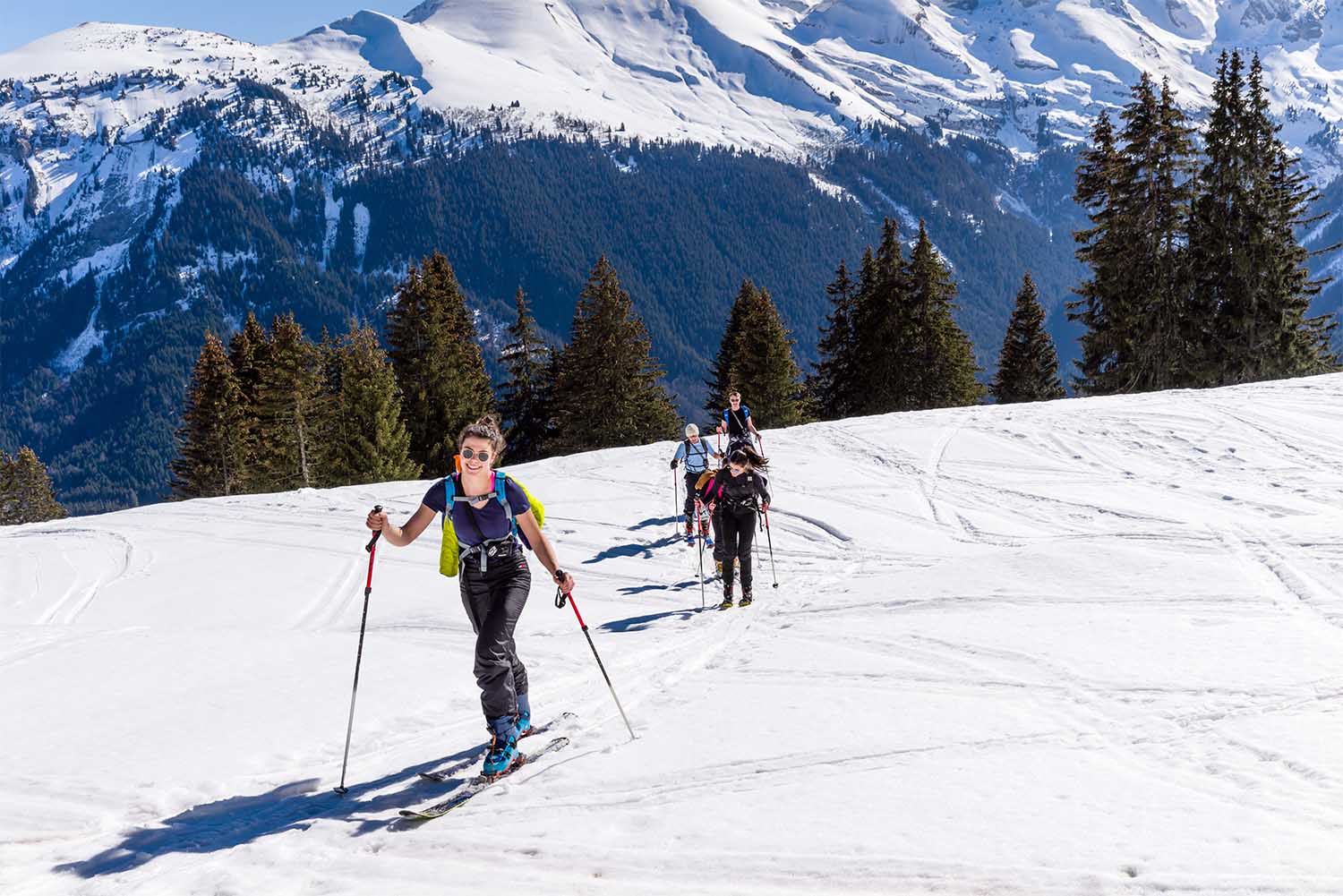 découverte du ski de randonnée, guide/moniteur
