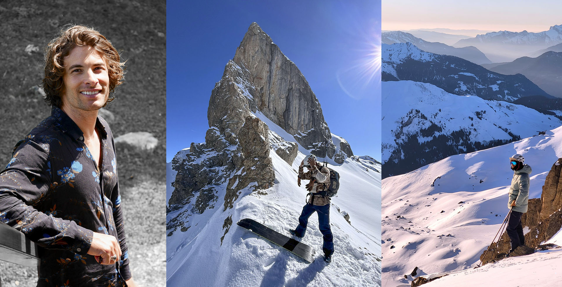 ski touring and splitboard guide in the Alps